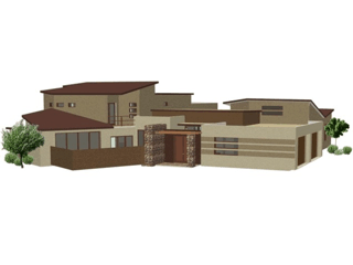 Luxury Modern House Plan, Modern Home Design Plans for Arizona 