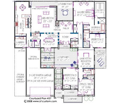 Spanish Style House Plans on Modern House Plans  Modern Stock House Plans For Arizona  Contemporary