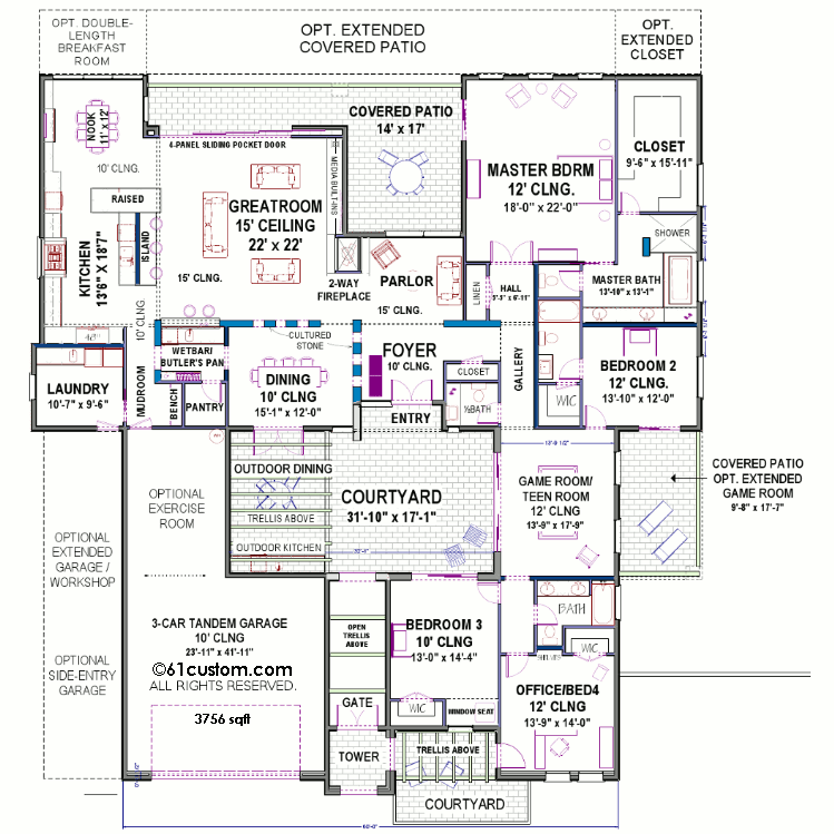 house plans with photos. Courtyard House Plans,