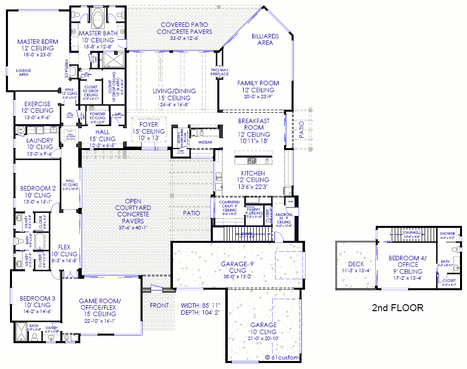 House Plans with Courtyards
