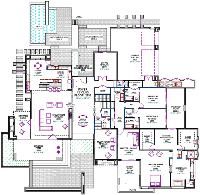 custom home floorplan