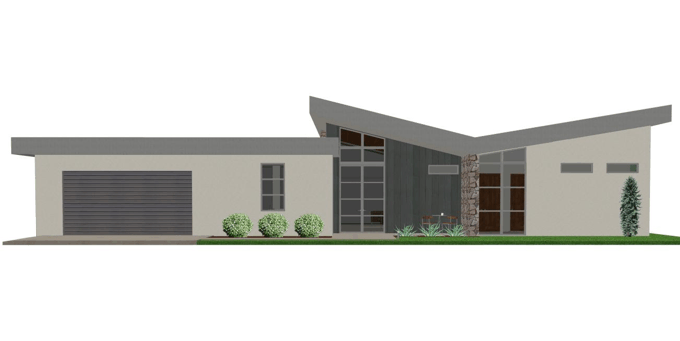  Modern  House  Plan  Modern  Cabin Plans  for Arizona Modern  